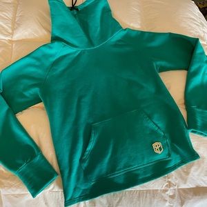 Born Primitive Cowl at the Full Moon Sweatshirt Large Teal